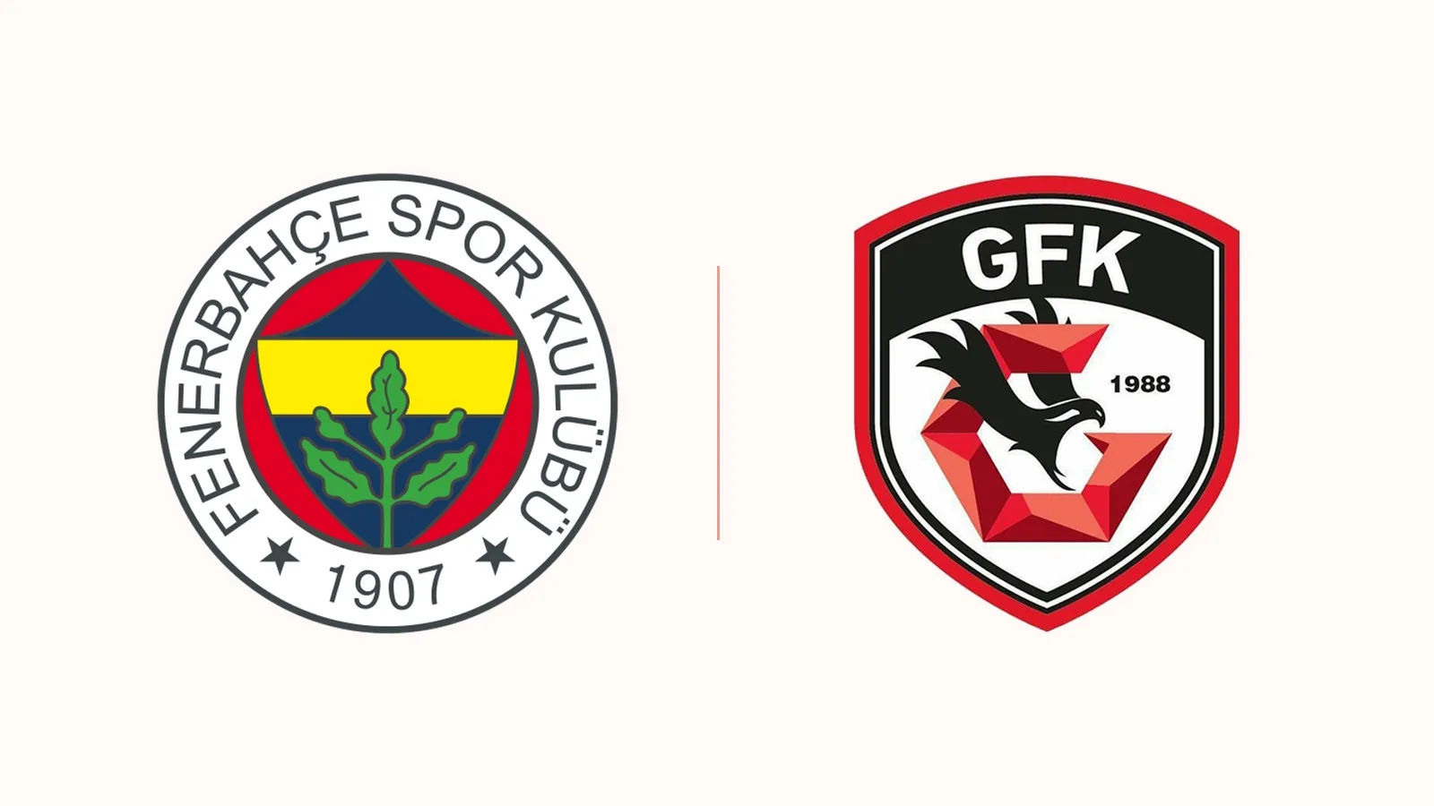 Fenerbahçe SK ve Gaziantep FK kulüp logoları yan yana.