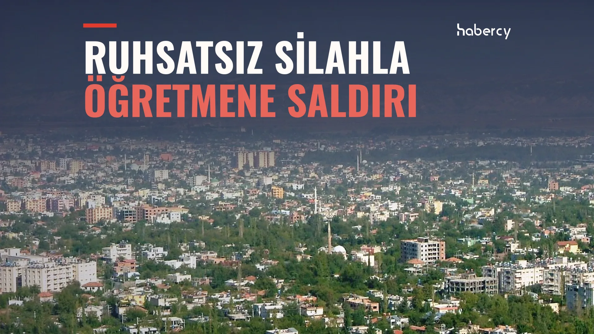 Yeşillikler arasında yoğun yapılaşmış bir şehrin yüksekten genel görünümü, arkada dağlar